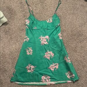 Hello Molly Green Floral Dress